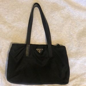 Prada Small Vintage Nylon Tote Handbag